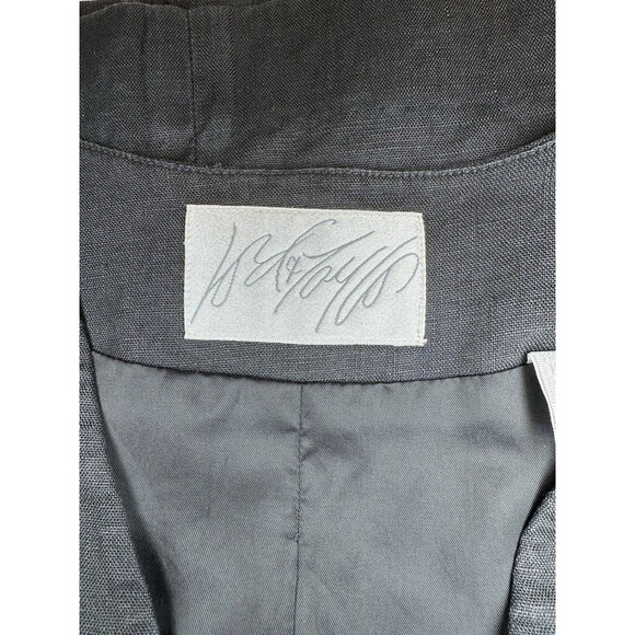 Vintage Lord N Taylor Women’s Black  100% Linen Vest with Asian Accents size 8 - Picture 7 of 9